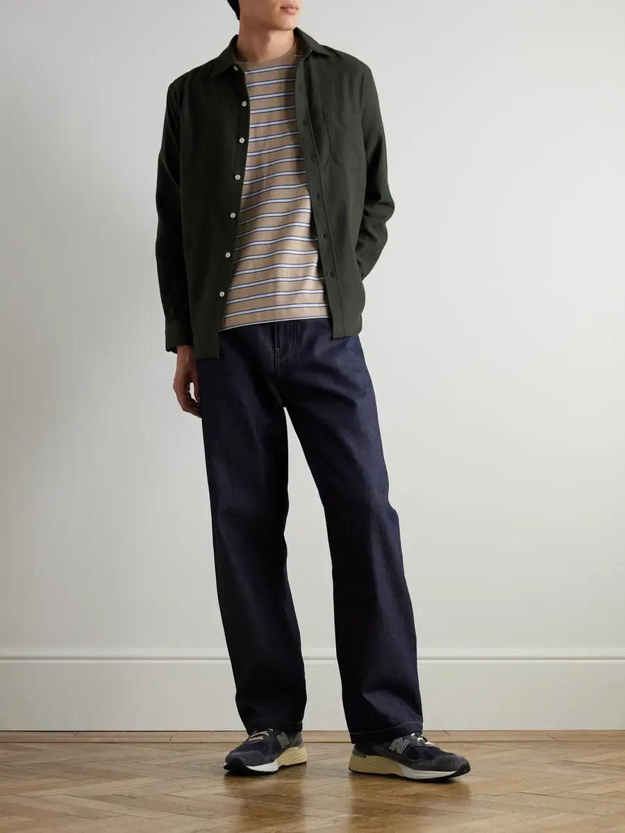 Portuguese Flannel Teca Brushed Cotton-Twill Shirt - Men | Thumbnail 2 Portuguese Flannel Teca Brushed Cotton-Twill Shirt - Men | Thumbnail 2