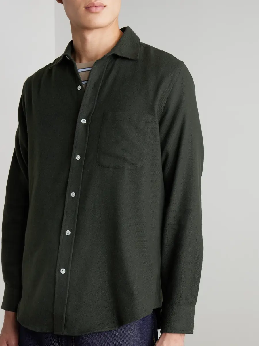 Portuguese Flannel Teca Brushed Cotton-Twill Shirt - Men | Thumbnail 3 Portuguese Flannel Teca Brushed Cotton-Twill Shirt - Men | Thumbnail 3