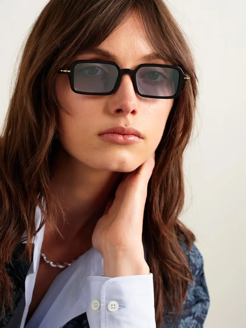 FENDI EYEWEAR Selleria Rectangle-frame Acetate Sunglasses | Thumbnail 2