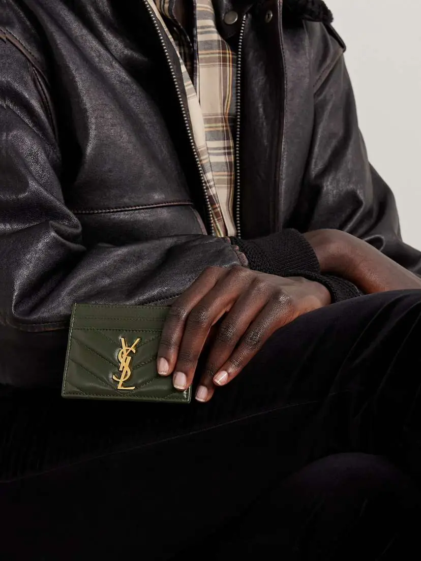 Saint Laurent Cassandre Matelassé Leather Cardholder | Thumbnail 2