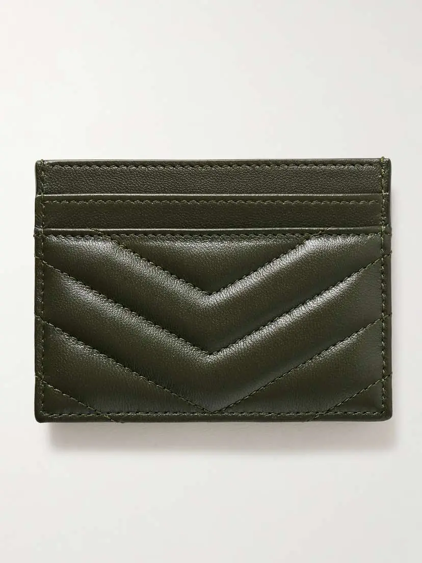 Saint Laurent Cassandre Matelassé Leather Cardholder | Thumbnail 3