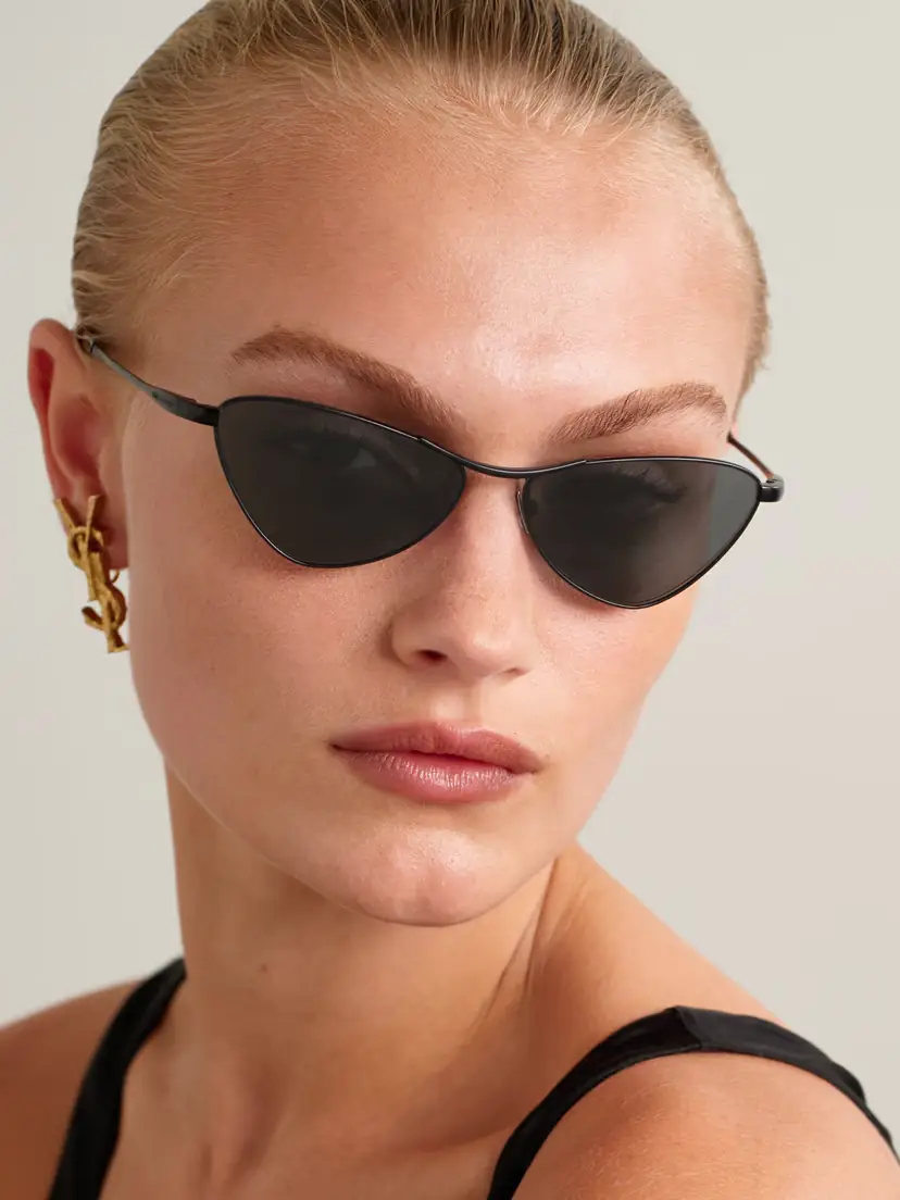 Saint Laurent Eyewear Cat-eye Metal Sunglasses | Thumbnail 2