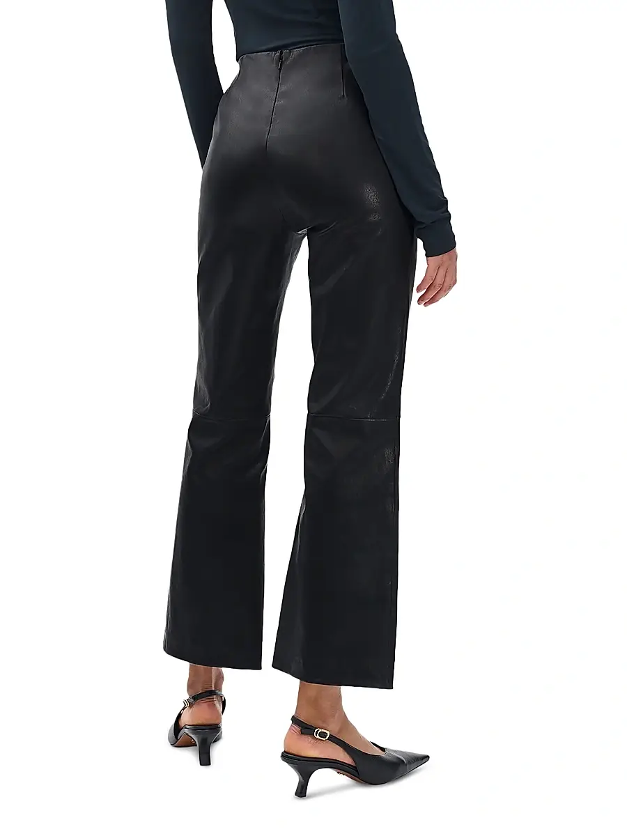 rag & bone Women's Irina Leather Kick Flare Pants | Thumbnail 5 rag & bone Women's Irina Leather Kick Flare Pants | Thumbnail 5