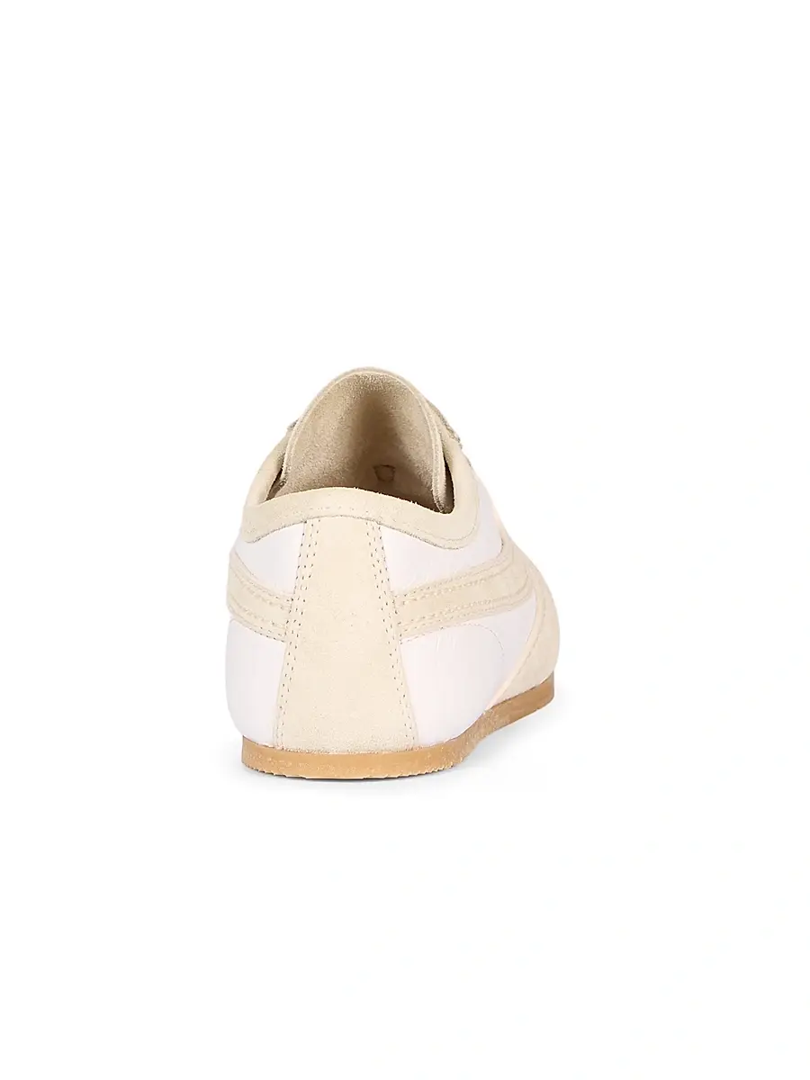 Dries Van Noten Women's Leather Suede-Trimmed Sneakers - White | Thumbnail 3 Dries Van Noten Women's Leather Suede-Trimmed Sneakers - White | Thumbnail 3