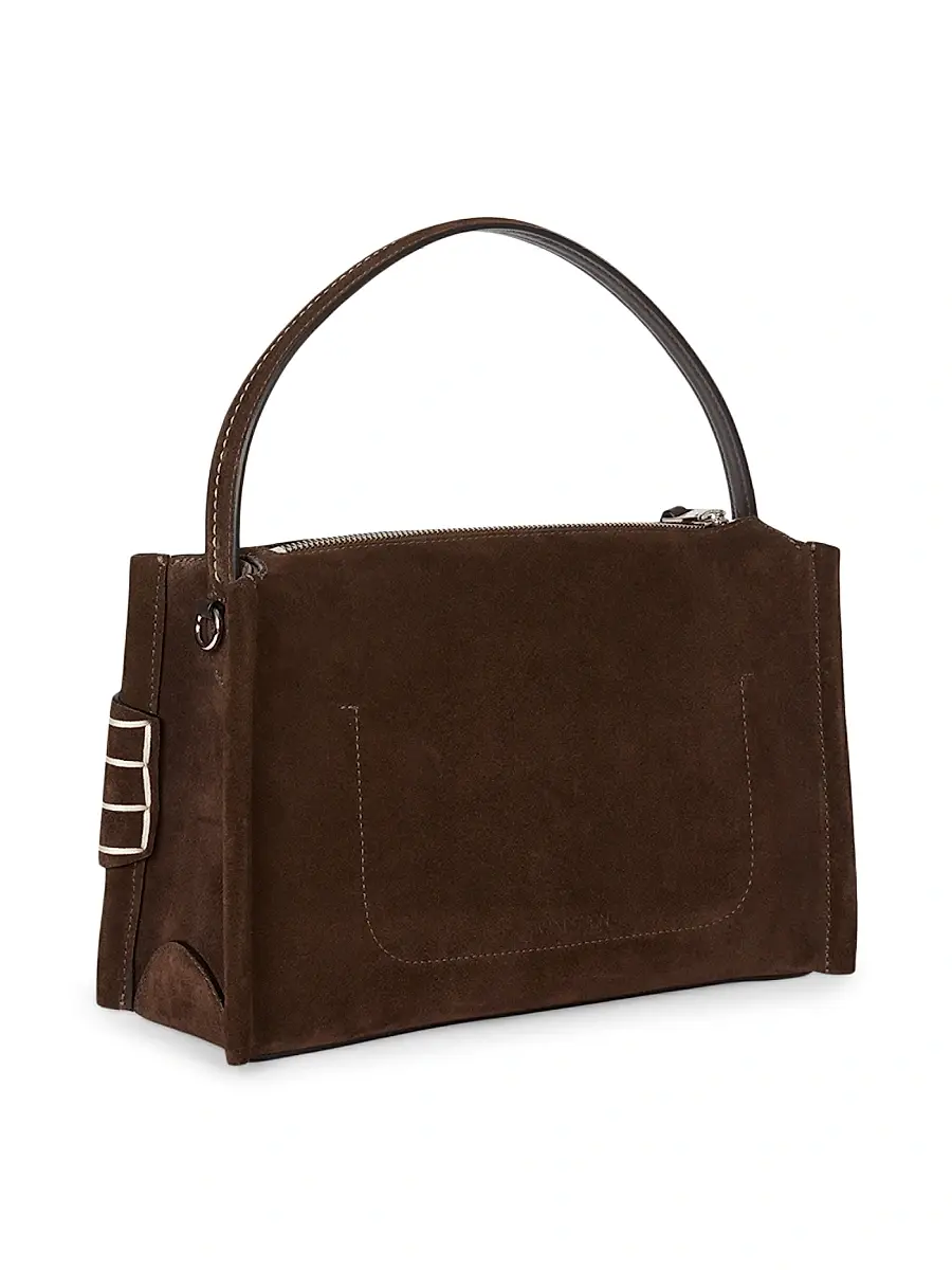 JW Anderson Women's Suede Loafer Top Handle Bag - Chocolate Brown | Thumbnail 5