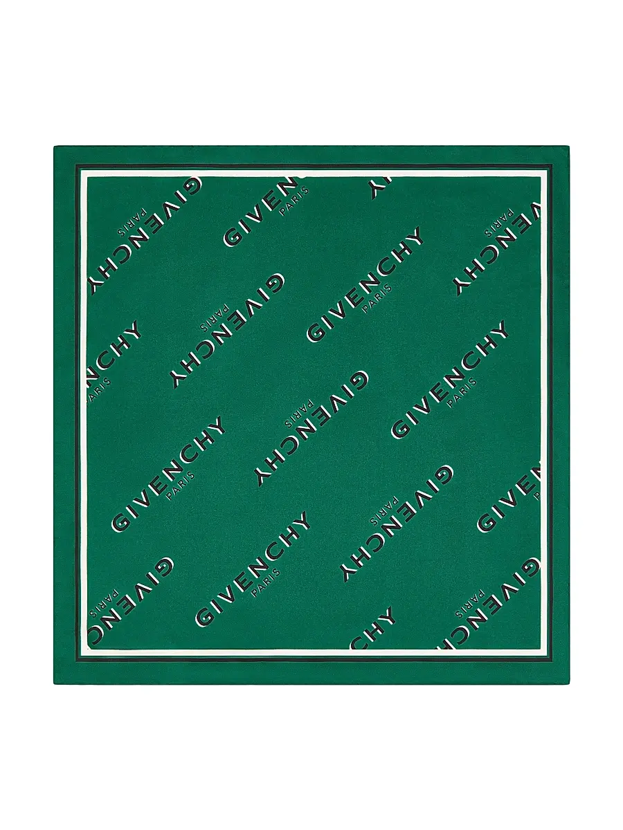 Givenchy Women's Shadow Square in Silk - Emerald Green | Image 1 Givenchy Women's Shadow Square in Silk - Emerald Green | Image 1