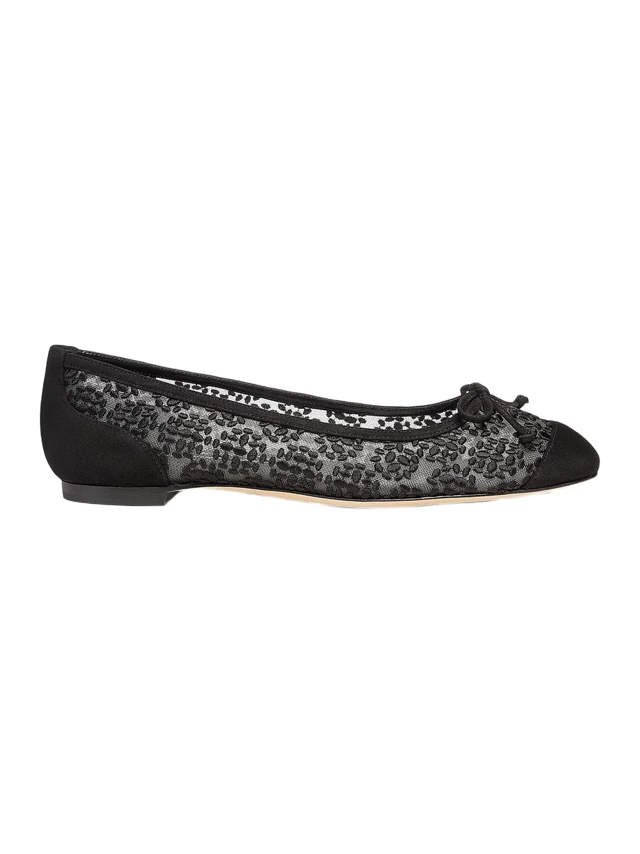 Manolo Blahnik Women's Cap-Toe Ballerina Flats
