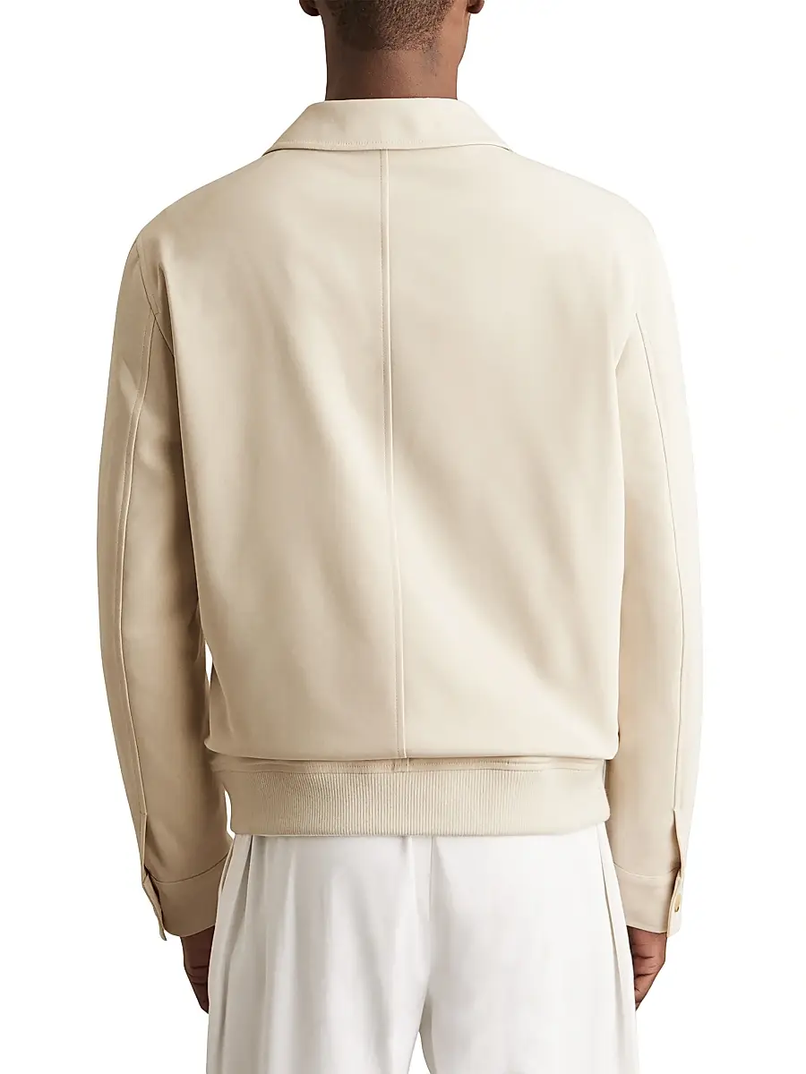 Reiss Men's Barry Short Jersey Jacket | Thumbnail 4 Reiss Men's Barry Short Jersey Jacket | Thumbnail 4