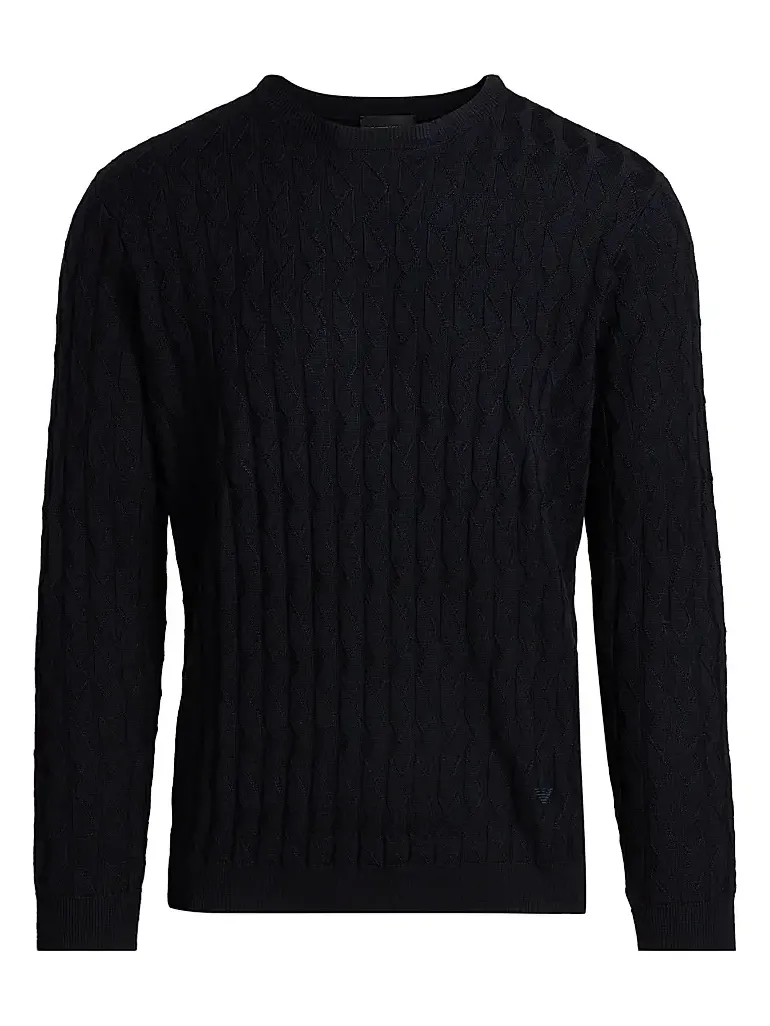 Men's Textured Zig Zag Crewneck Sweater Men's Textured Zig Zag Crewneck Sweater