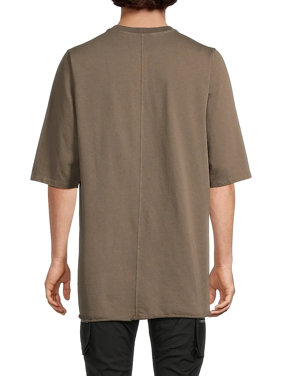 Rick Owens Men's Oversized Cotton T-Shirt | Thumbnail 5 Rick Owens Men's Oversized Cotton T-Shirt | Thumbnail 5