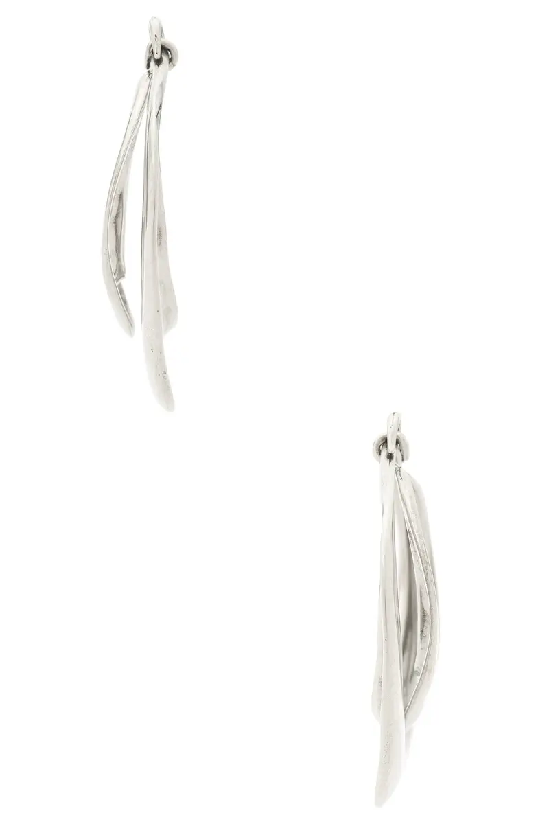 Saint Laurent Double Hoop Earrings | Thumbnail 4 Saint Laurent Double Hoop Earrings | Thumbnail 4