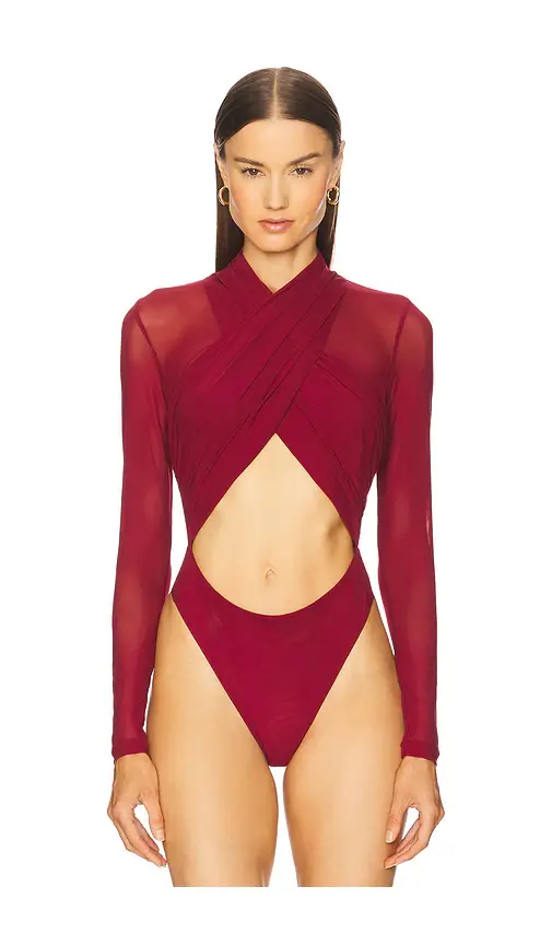 Bardot Aliyah Wrap Bodysuit | Thumbnail 2 Bardot Aliyah Wrap Bodysuit | Thumbnail 2