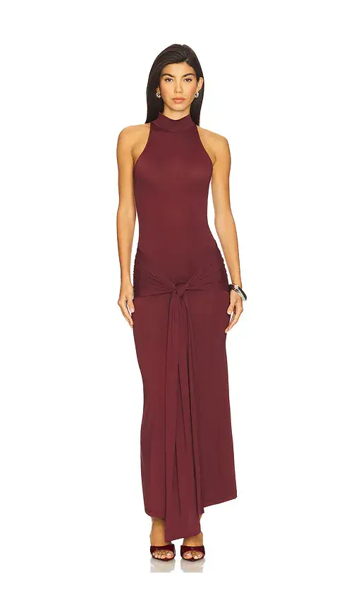 Bardot Isadora Maxi Tie Front Dress