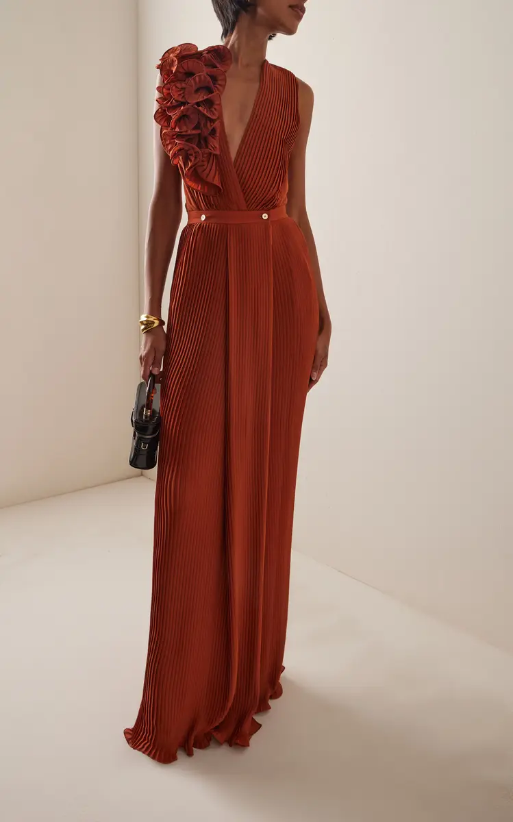 Elie Saab Plissé Chiffon Maxi Skirt | Thumbnail 2 Elie Saab Plissé Chiffon Maxi Skirt | Thumbnail 2