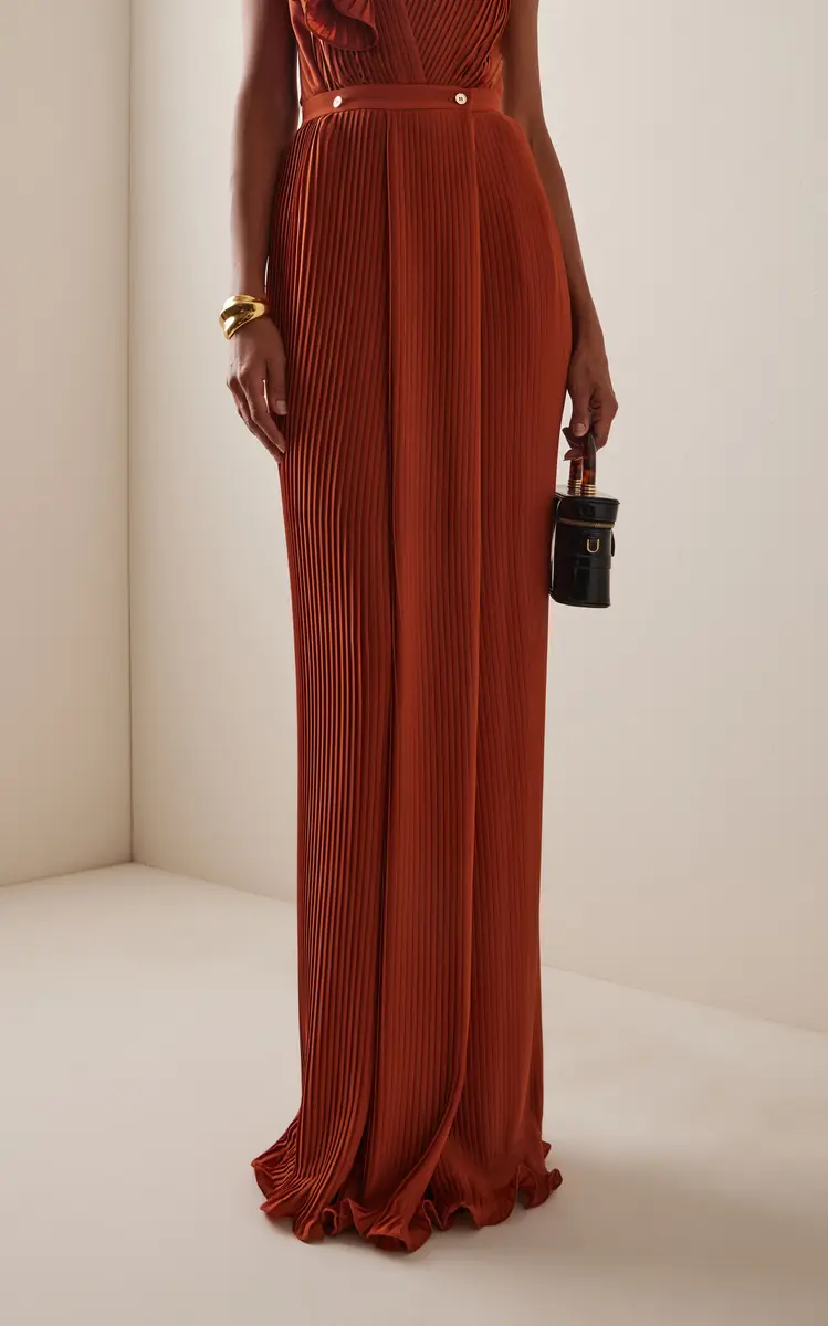 Elie Saab Plissé Chiffon Maxi Skirt | Thumbnail 3 Elie Saab Plissé Chiffon Maxi Skirt | Thumbnail 3