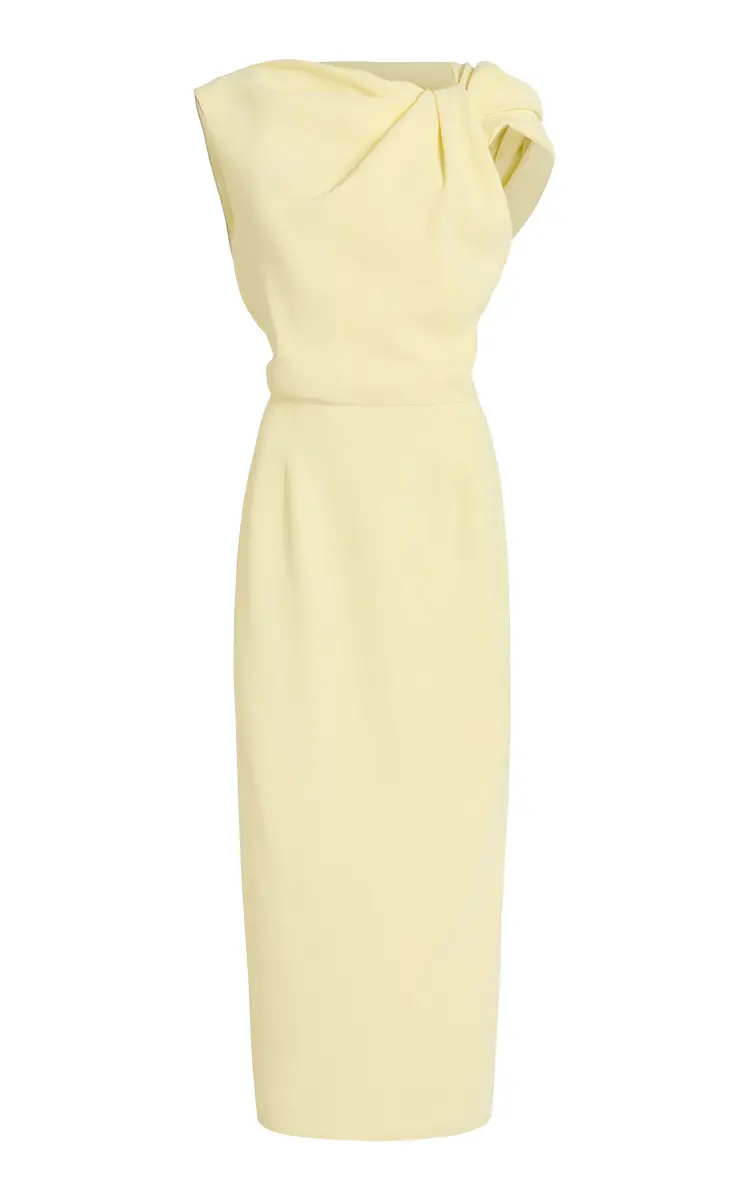 Givenchy Draped Crepe Midi Dress | Thumbnail 6