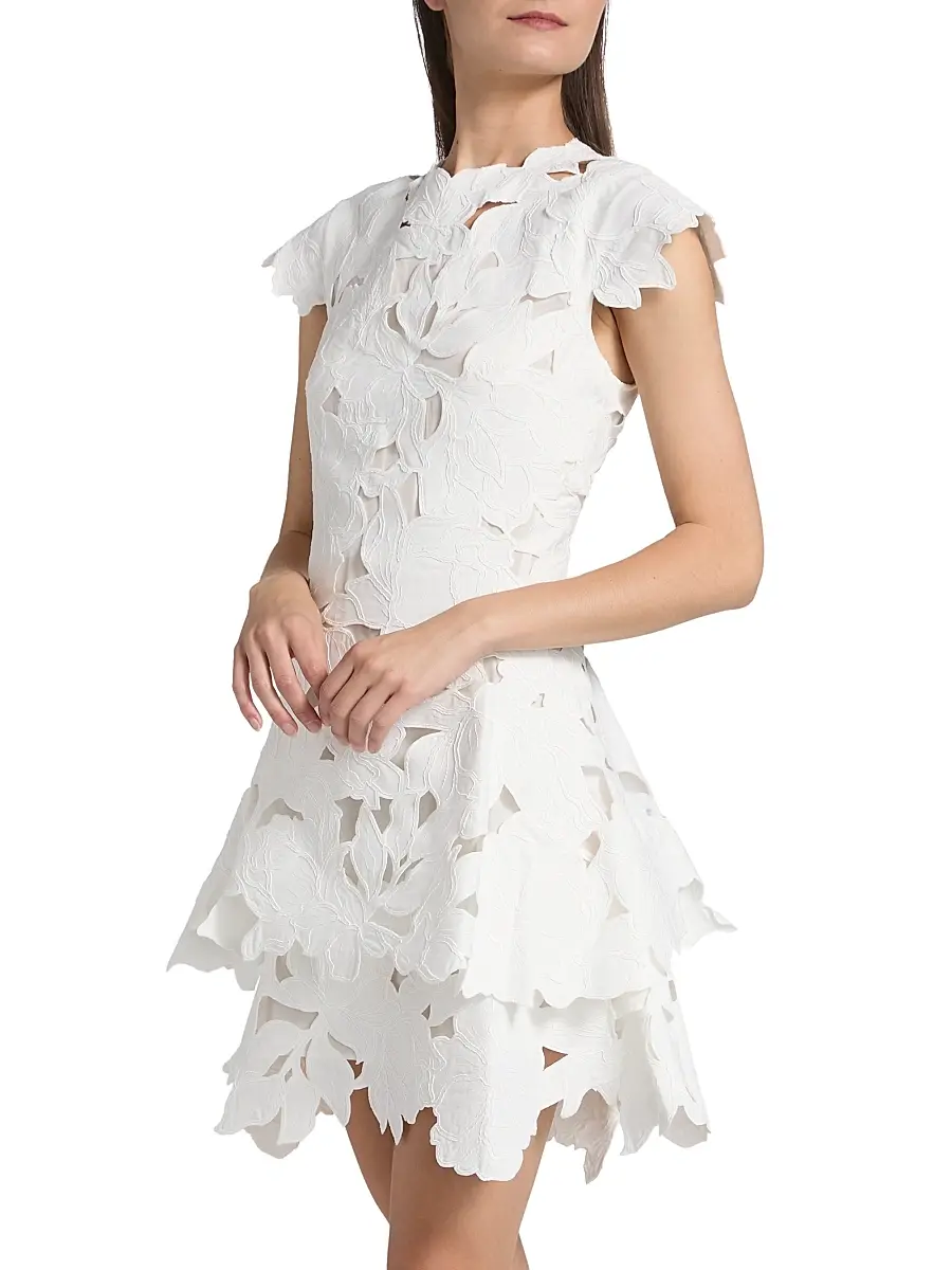 Simkhai Women's Holloway Cut-Out Lace Minidress | Thumbnail 4