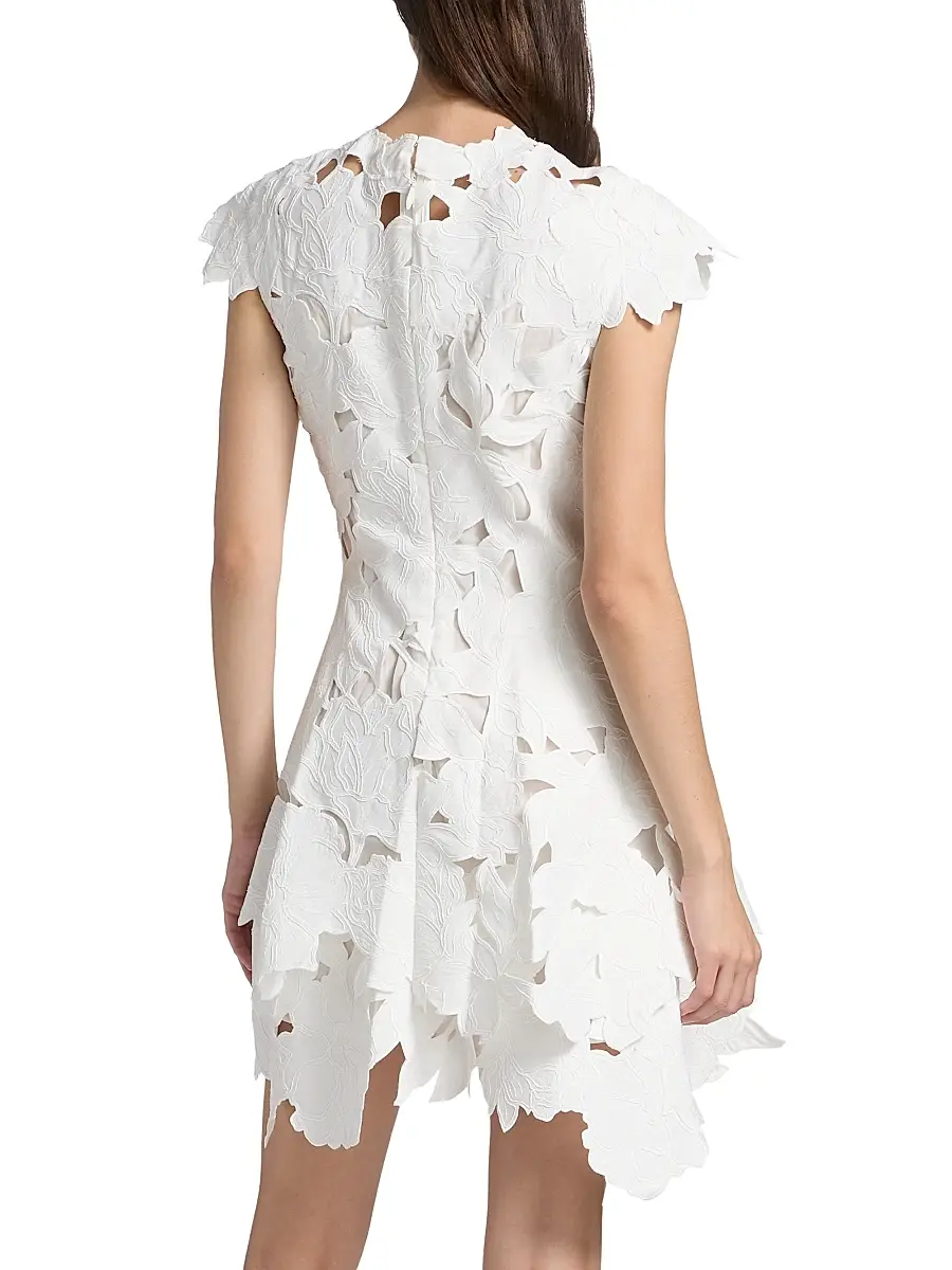 Simkhai Women's Holloway Cut-Out Lace Minidress | Thumbnail 5