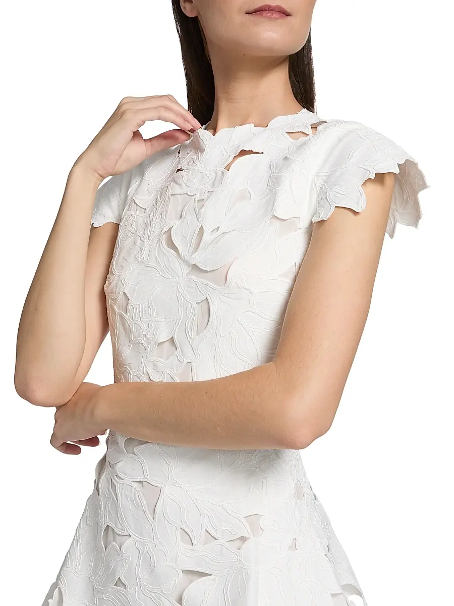 Simkhai Women's Holloway Cut-Out Lace Minidress | Thumbnail 6