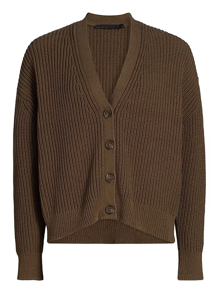 Women's Cropped Cotton Coccoon Cardigan Women's Cropped Cotton Coccoon Cardigan