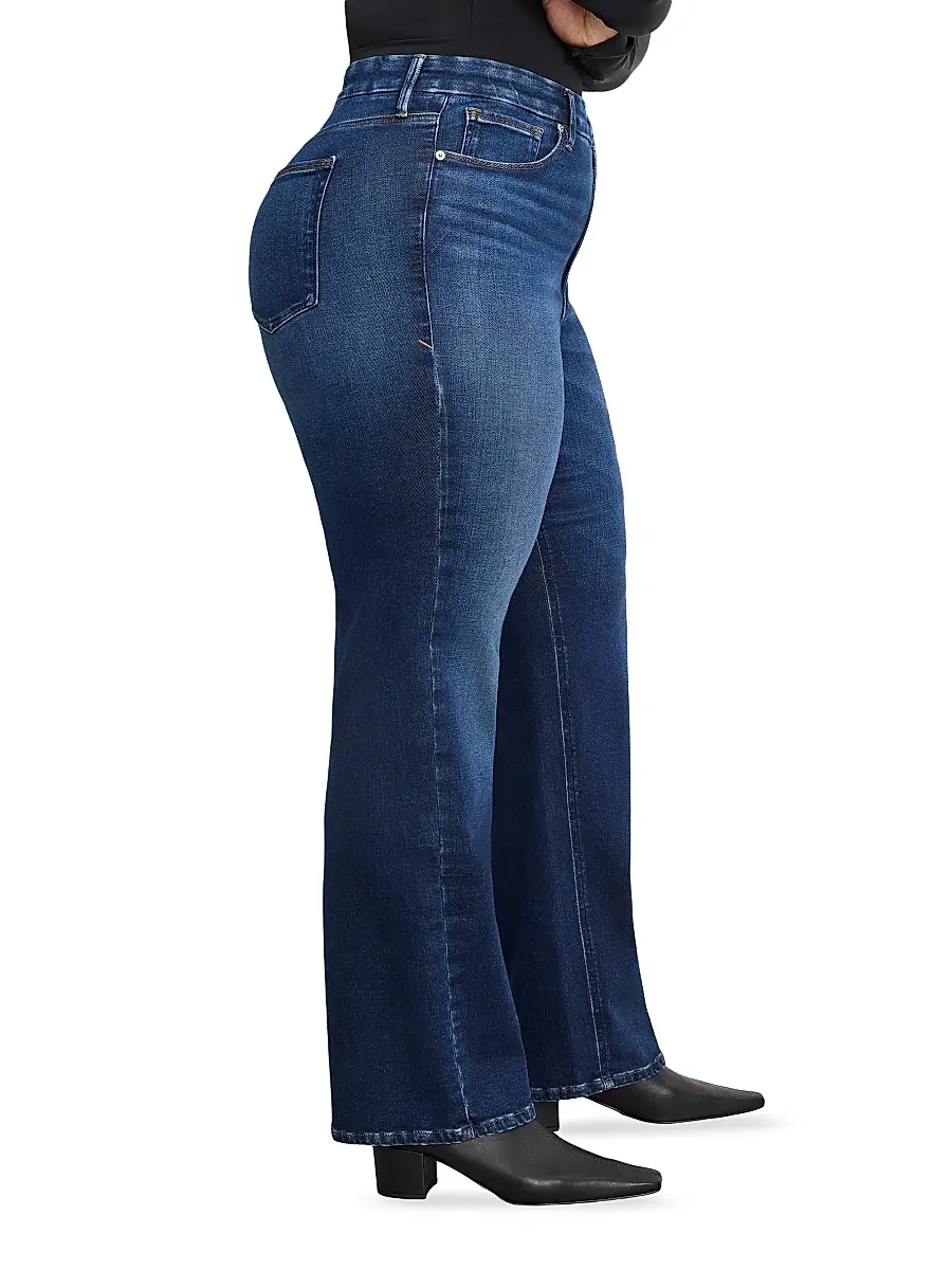 GOOD AMERICAN Women's Soft Tech Good True Straight Jeans | Thumbnail 9 GOOD AMERICAN Women's Soft Tech Good True Straight Jeans | Thumbnail 9