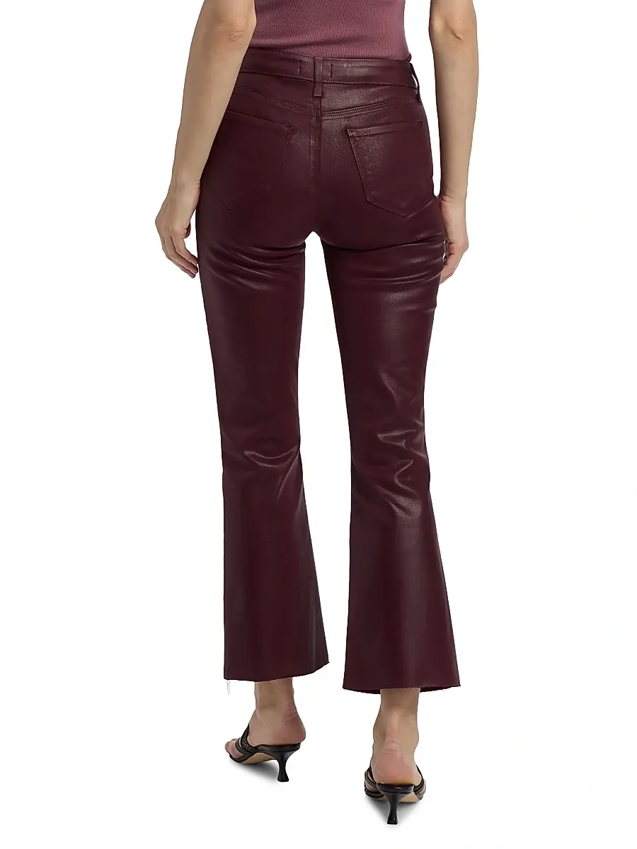 L'Agence Women's Kendra Coated Crop Flare Jeans | Thumbnail 5 L'Agence Women's Kendra Coated Crop Flare Jeans | Thumbnail 5