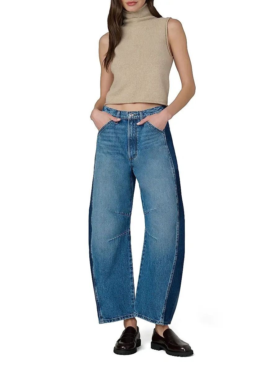Joe's Jeans Women's The Bowie Two-Tone High-Rise Jeans | Thumbnail 2 Joe's Jeans Women's The Bowie Two-Tone High-Rise Jeans | Thumbnail 2