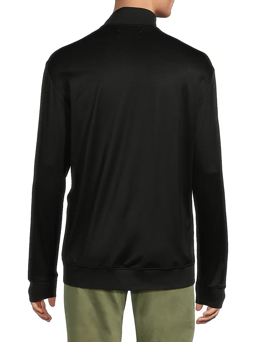 Kiton Men's Shiny Jersey Swim Jacket | Thumbnail 5 Kiton Men's Shiny Jersey Swim Jacket | Thumbnail 5