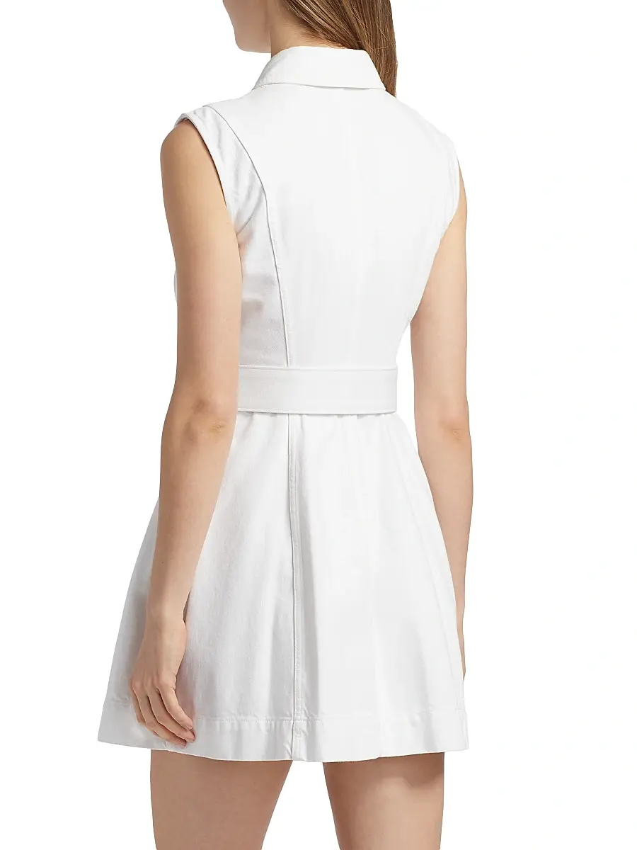 Toccin Women's Miley Cotton Button-Front Minidress | Thumbnail 5 Toccin Women's Miley Cotton Button-Front Minidress | Thumbnail 5