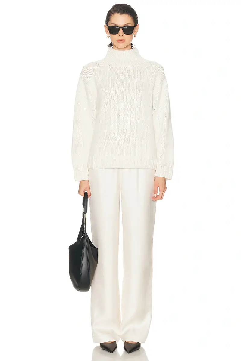 Loulou de Saison Cashmere Ryle Turtleneck Sweater | Thumbnail 4 Loulou de Saison Cashmere Ryle Turtleneck Sweater | Thumbnail 4