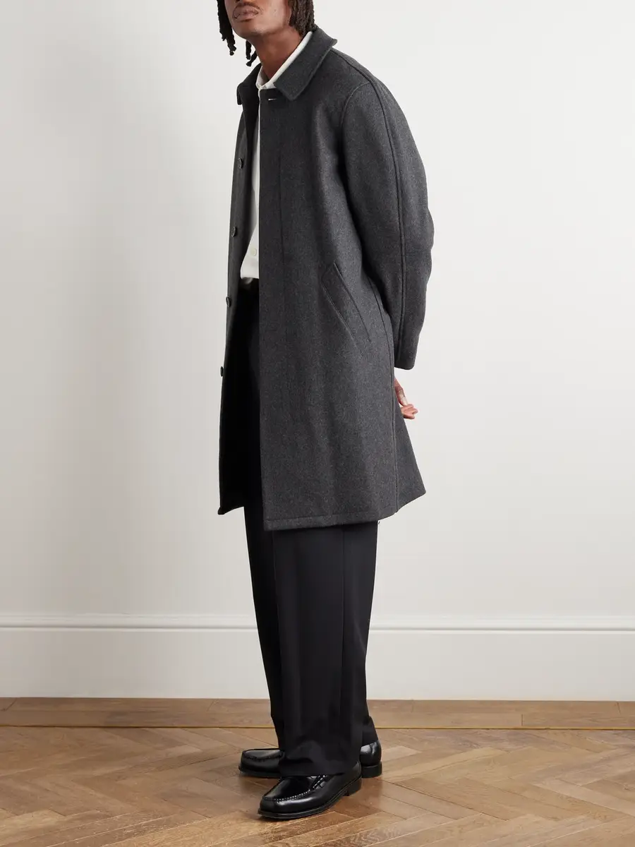 A.P.C. Auster Brushed Wool-Blend Coat - Men | Thumbnail 2