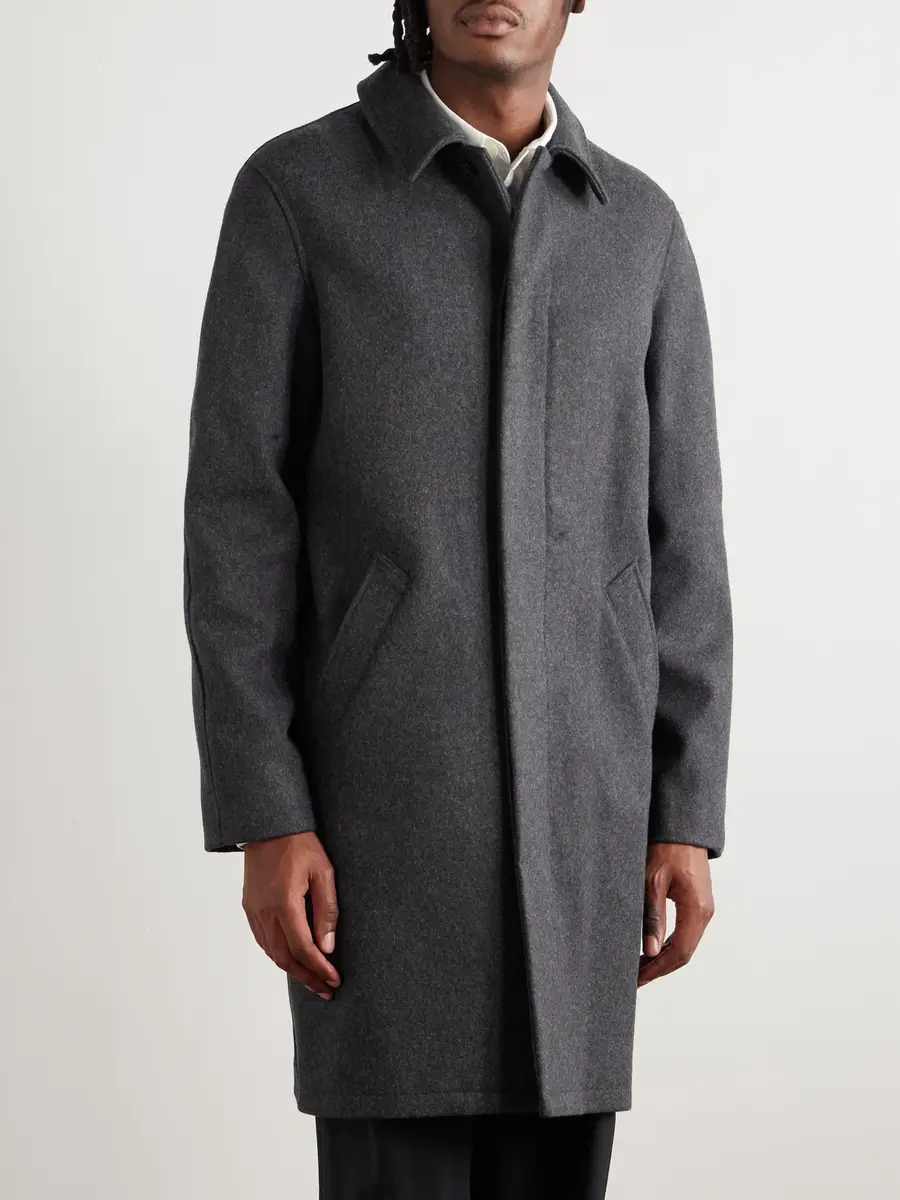A.P.C. Auster Brushed Wool-Blend Coat - Men | Thumbnail 3