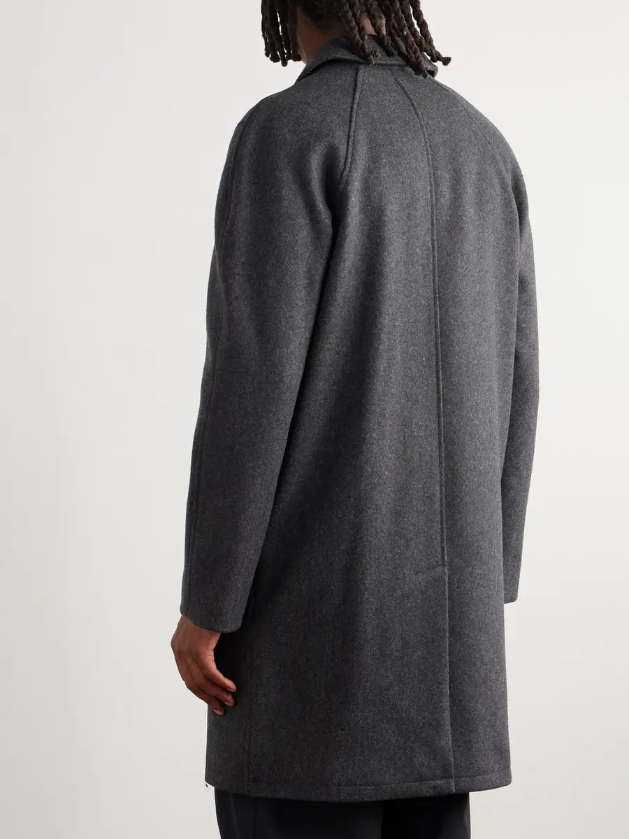 A.P.C. Auster Brushed Wool-Blend Coat - Men | Thumbnail 4