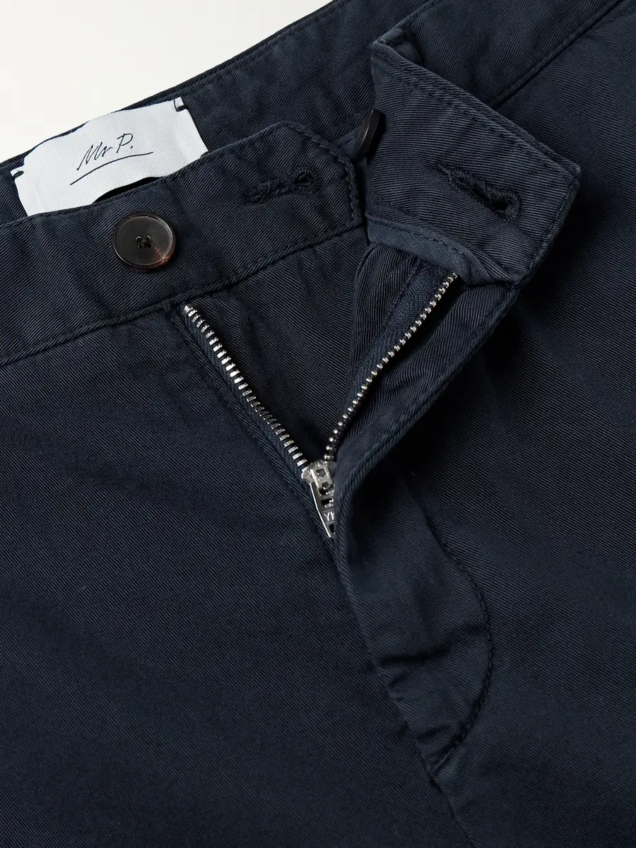 MR P. Samuel Slim-Fit Straight-Leg Organic Cotton-Twill Cargo Trousers - Men | Thumbnail 6