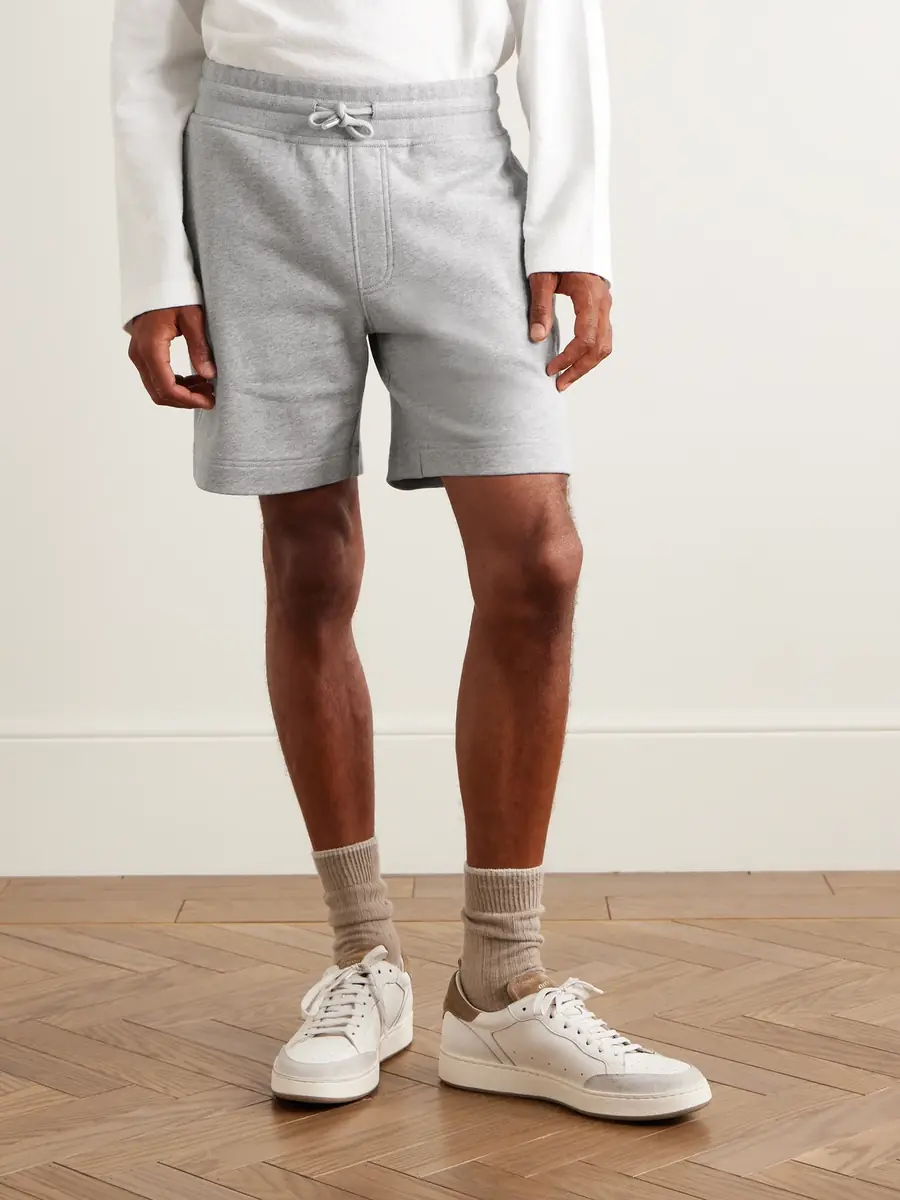 MR P. Straight-Leg Organic Cotton-Jersey Drawstring Shorts - Men | Thumbnail 3 MR P. Straight-Leg Organic Cotton-Jersey Drawstring Shorts - Men | Thumbnail 3