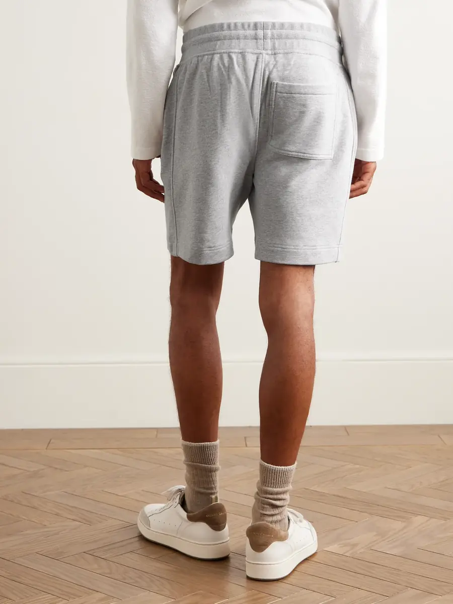 MR P. Straight-Leg Organic Cotton-Jersey Drawstring Shorts - Men | Thumbnail 4 MR P. Straight-Leg Organic Cotton-Jersey Drawstring Shorts - Men | Thumbnail 4