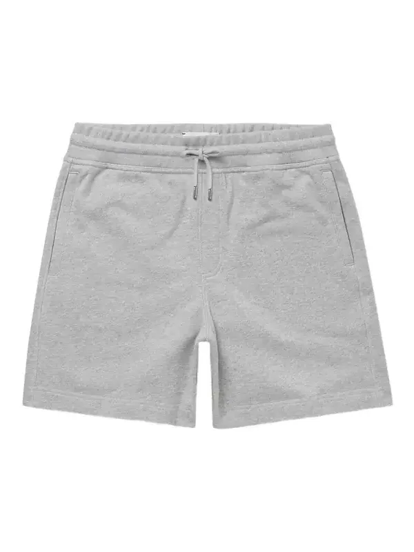 Straight-Leg Organic Cotton-Jersey Drawstring Shorts - Men Straight-Leg Organic Cotton-Jersey Drawstring Shorts - Men
