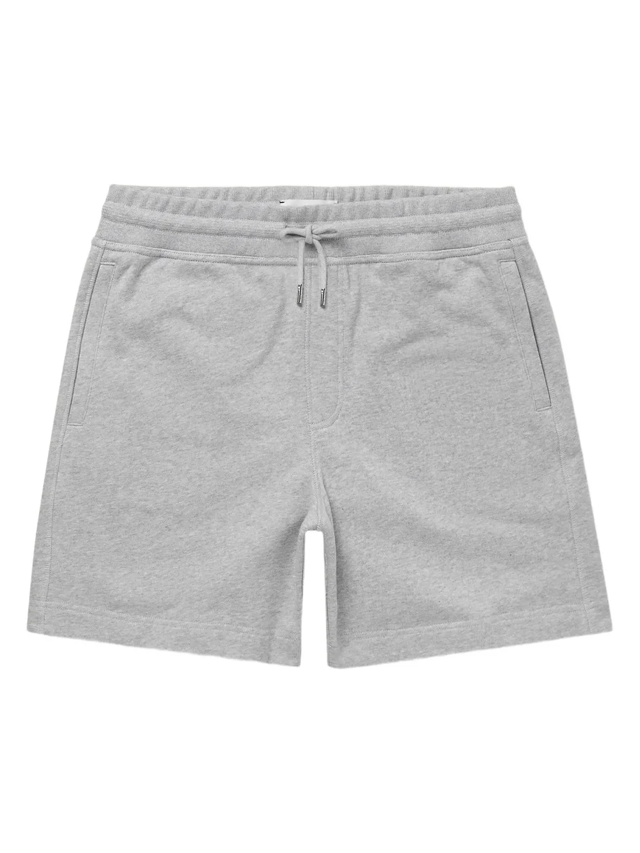 Straight-Leg Organic Cotton-Jersey Drawstring Shorts - Men