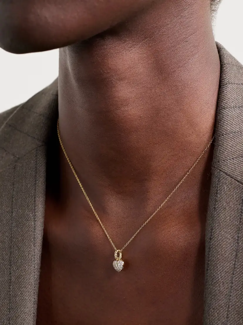 David Yurman Amulets Petite Heart 18-karat Gold Diamond Pendant | Thumbnail 2 David Yurman Amulets Petite Heart 18-karat Gold Diamond Pendant | Thumbnail 2