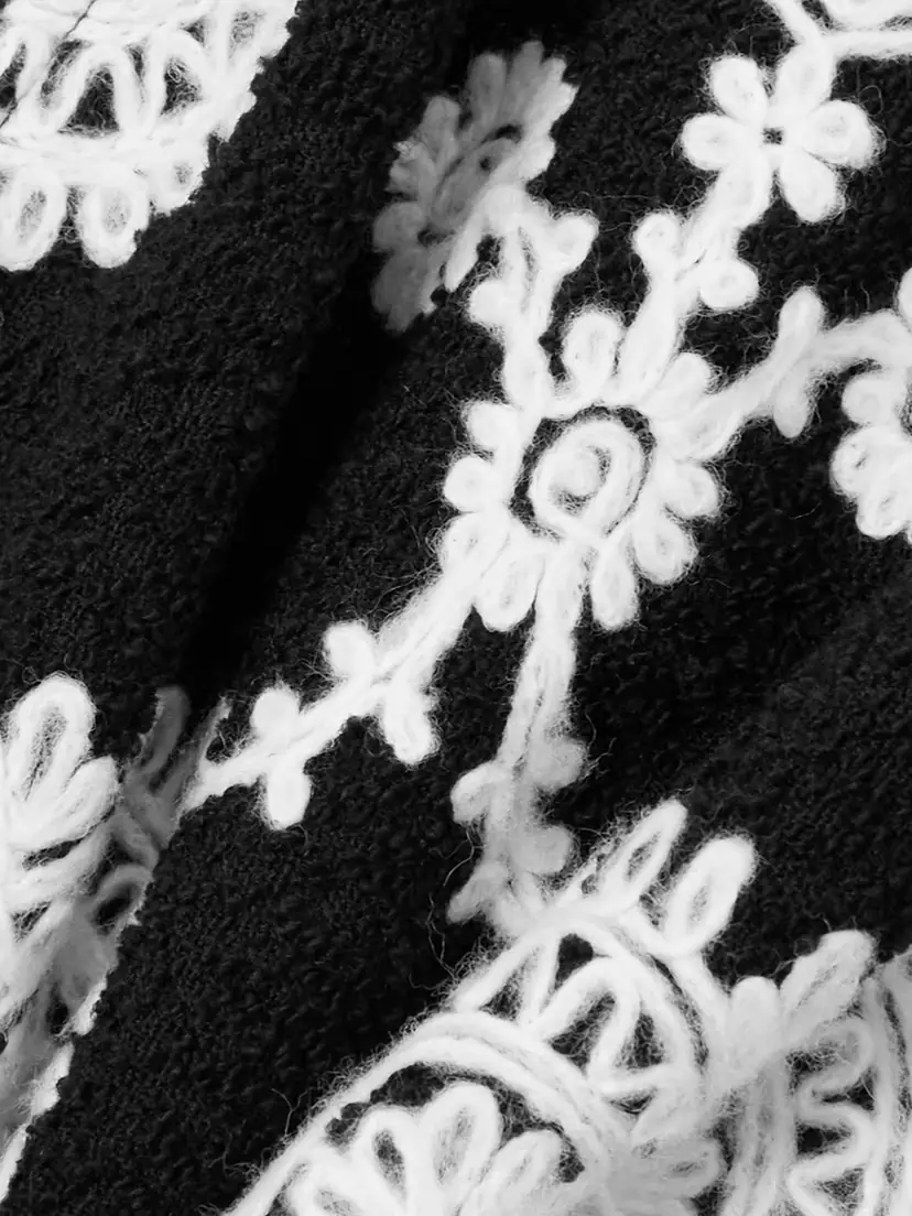 Loretta Caponi Elbaite Belted Embroidered Wool-blend Bouclé Jacket | Thumbnail 5 Loretta Caponi Elbaite Belted Embroidered Wool-blend Bouclé Jacket | Thumbnail 5