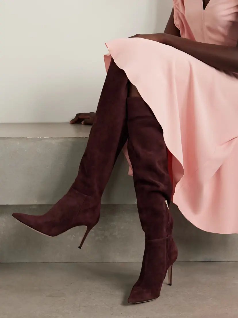 Gianvito Rossi 85 Suede Over-the-knee Boots | Thumbnail 2 Gianvito Rossi 85 Suede Over-the-knee Boots | Thumbnail 2