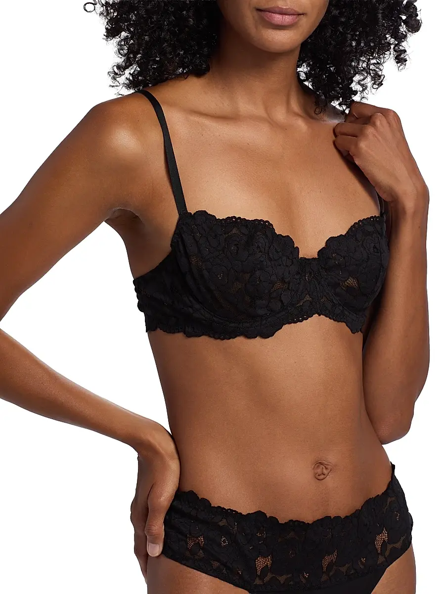 Cosabella Women's Romanza Lace Balconette Bra - Black | Thumbnail 5