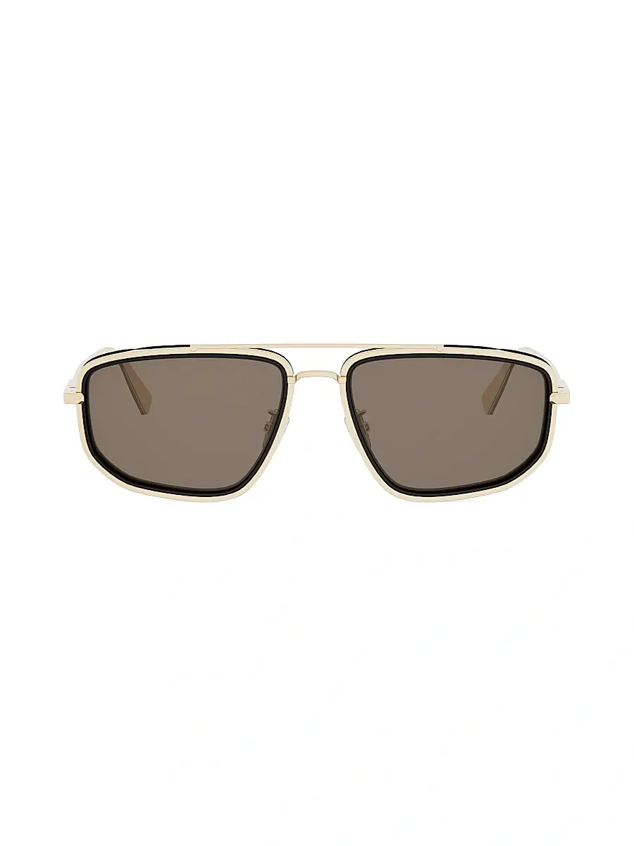 BVLGARI Women's B. Zero1 57MM Rectangular Sunglasses - Goldother Brown | Thumbnail 2 BVLGARI Women's B. Zero1 57MM Rectangular Sunglasses - Goldother Brown | Thumbnail 2