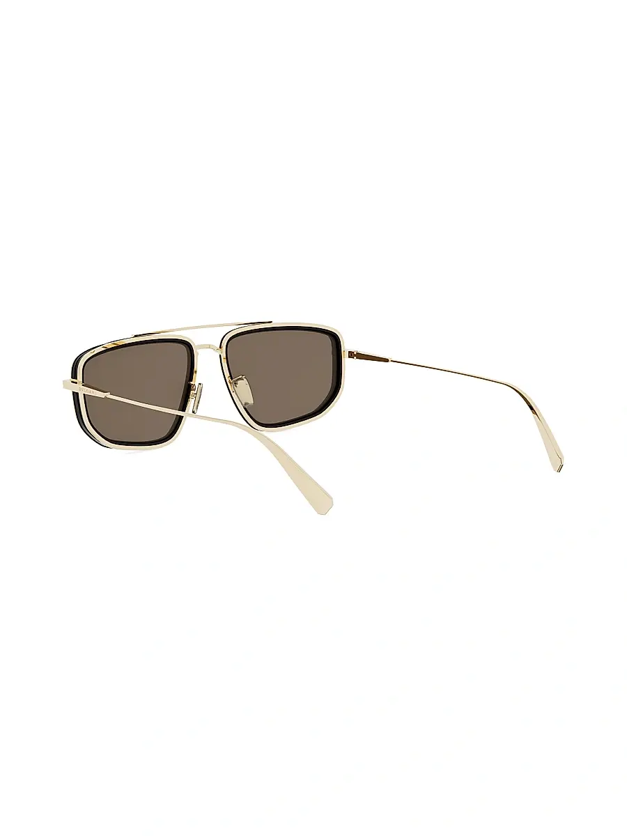 BVLGARI Women's B. Zero1 57MM Rectangular Sunglasses - Goldother Brown | Thumbnail 4 BVLGARI Women's B. Zero1 57MM Rectangular Sunglasses - Goldother Brown | Thumbnail 4
