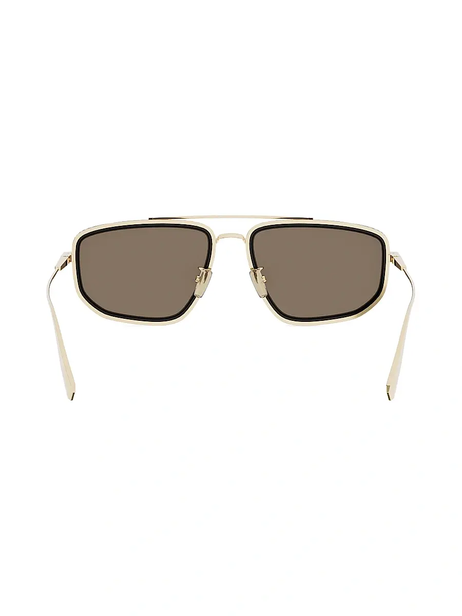 BVLGARI Women's B. Zero1 57MM Rectangular Sunglasses - Goldother Brown | Thumbnail 5 BVLGARI Women's B. Zero1 57MM Rectangular Sunglasses - Goldother Brown | Thumbnail 5