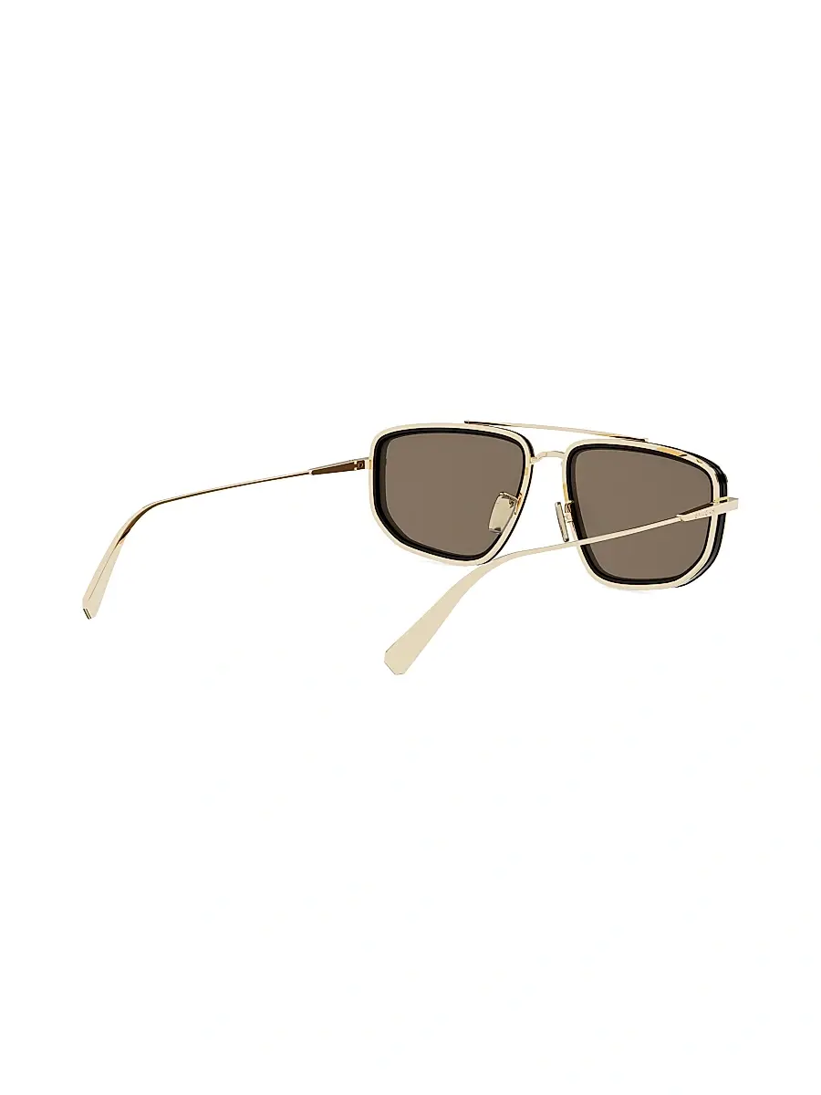 BVLGARI Women's B. Zero1 57MM Rectangular Sunglasses - Goldother Brown | Thumbnail 6 BVLGARI Women's B. Zero1 57MM Rectangular Sunglasses - Goldother Brown | Thumbnail 6