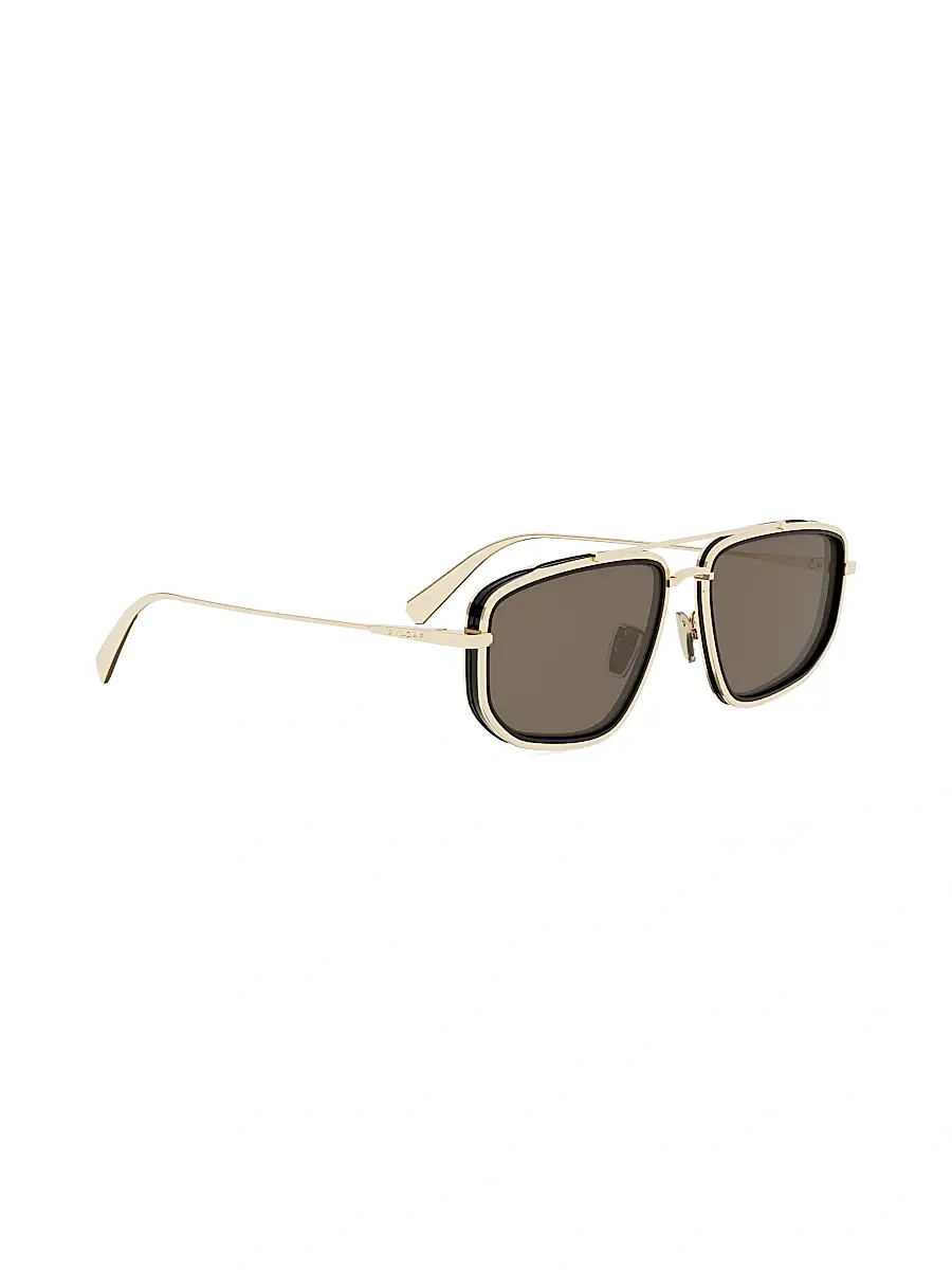 BVLGARI Women's B. Zero1 57MM Rectangular Sunglasses - Goldother Brown | Thumbnail 8 BVLGARI Women's B. Zero1 57MM Rectangular Sunglasses - Goldother Brown | Thumbnail 8