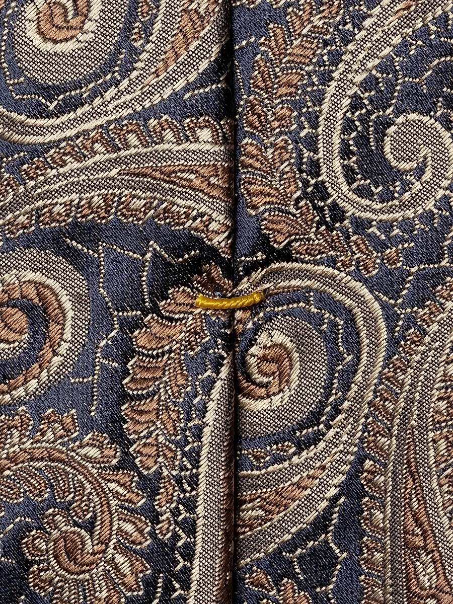 Eton Men's Paisley Silk Tie - Brown | Thumbnail 4 Eton Men's Paisley Silk Tie - Brown | Thumbnail 4