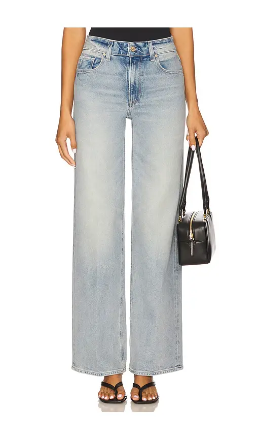 PAIGE Sasha Wide Leg Jeans | Image 1 PAIGE Sasha Wide Leg Jeans | Image 1