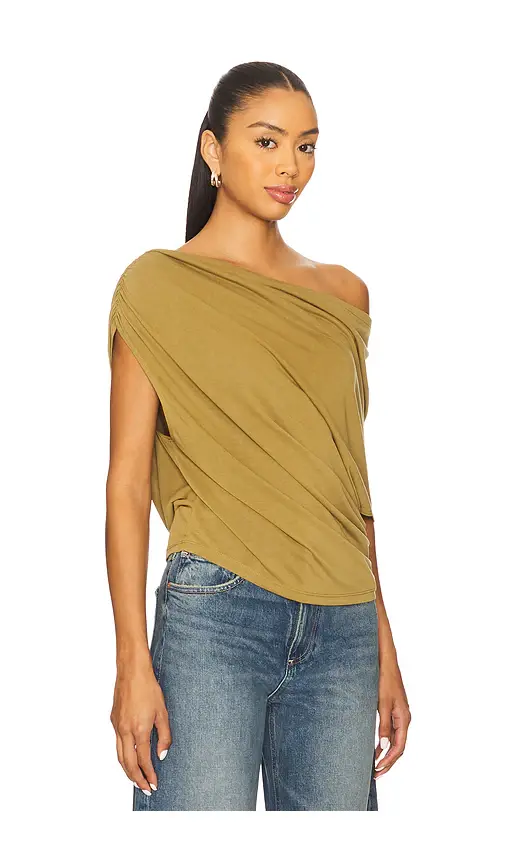 Free People Blake Knit Top In Green Moss | Thumbnail 2 Free People Blake Knit Top In Green Moss | Thumbnail 2